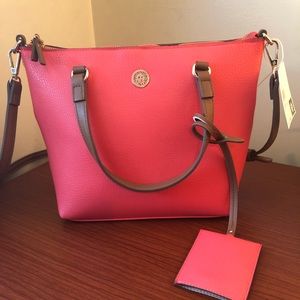 Anne Klein Varsity Satchel w/ID Holder